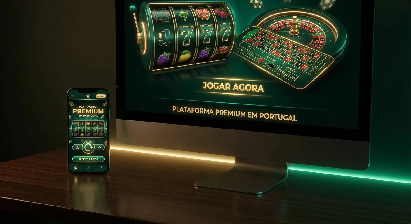 Ecrã de casino Solverde com destaque para slots e roleta